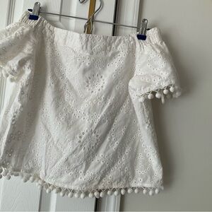 Willow & Clay White Textured Blouse